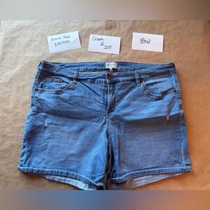 Crown & Ivy Blue Jean Shorts